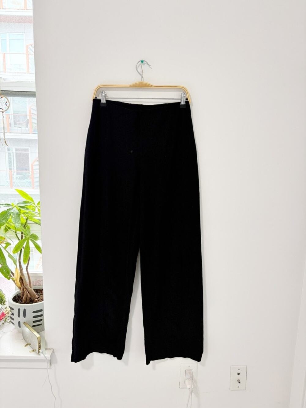 Eileen Fisher Black Wide Leg Pants Size Small